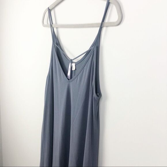 ALYA | FRANCESCA’S NEW Strappy Throw & Go Dress Powder Blue Women’s Size Large - Picture 2 of 7